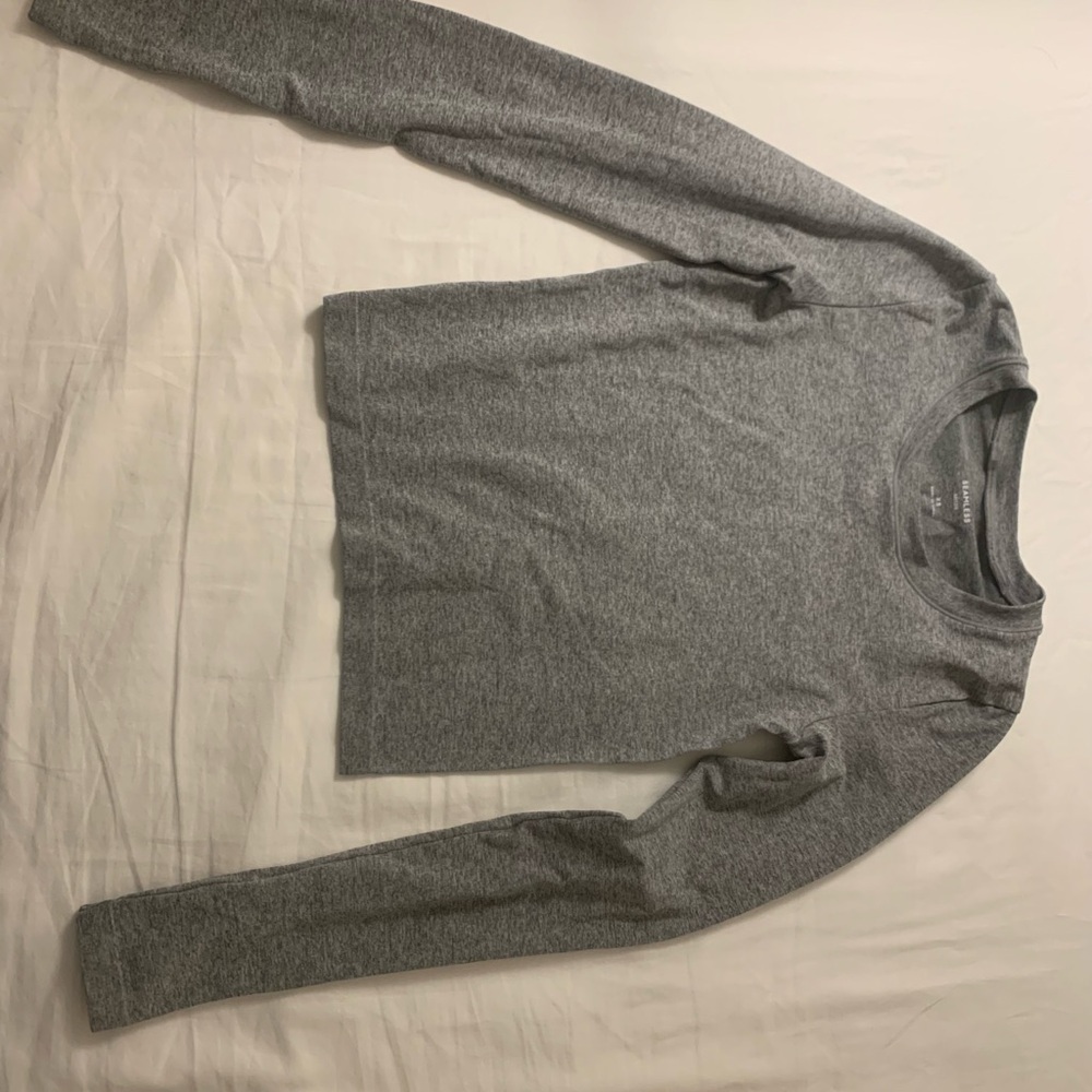 Aritzia Seamless Heather Gray Top